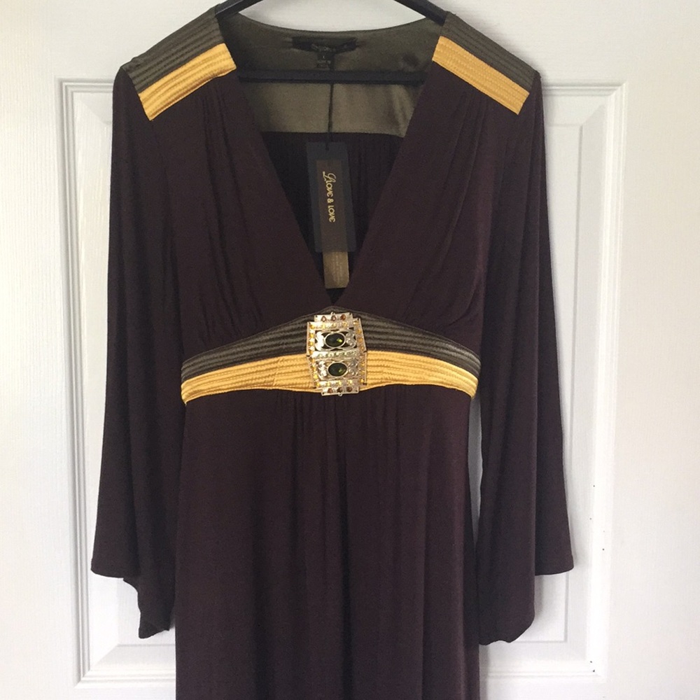 Love & Love very soft dress with Brooch